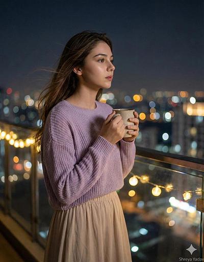 夜色中的静思时刻