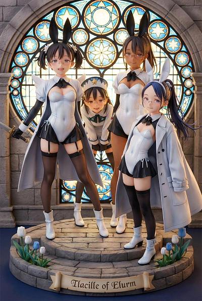 精灵派对手办展示场景设定