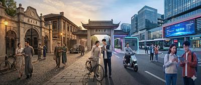 复旦百年时空交融图