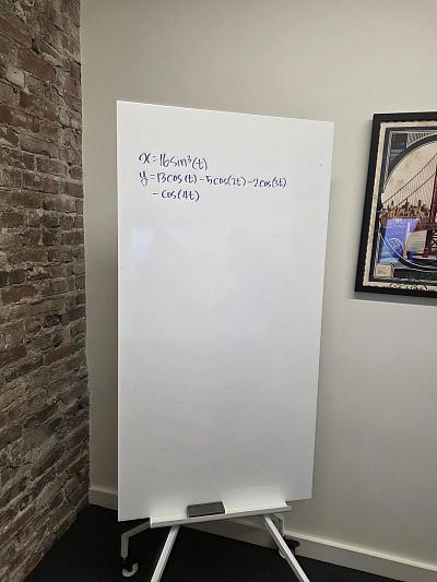 白板绘心形公式图