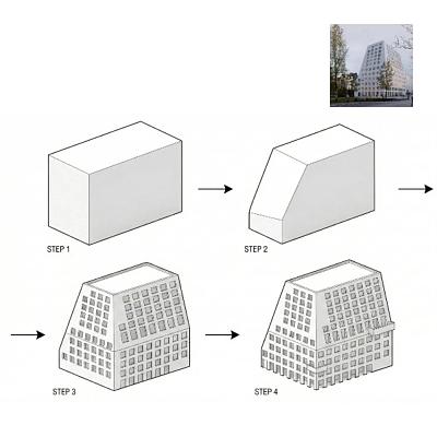 体块分析图