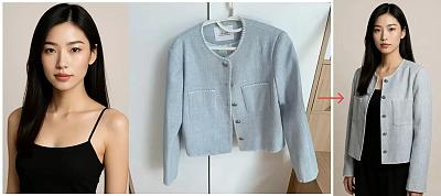 服装超写实虚拟试穿