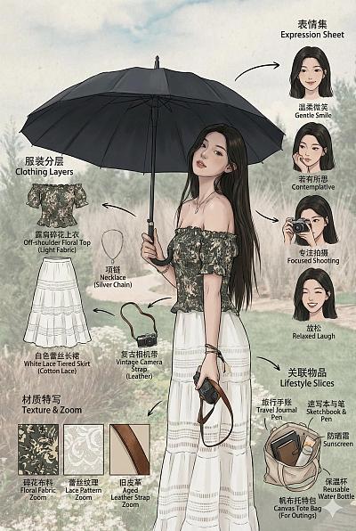 女性角色设定图