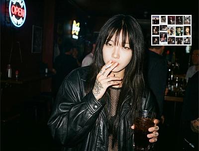 暗黑系酷女孩夜生活写真