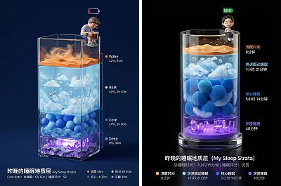 可爱的睡眠报告海报-需上传数据
