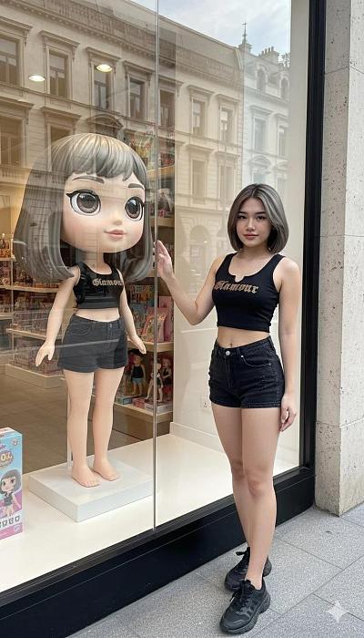 橱窗里的另一个我