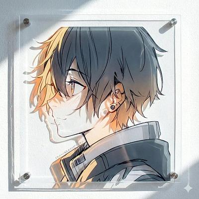 透明亚克力动漫画作展示