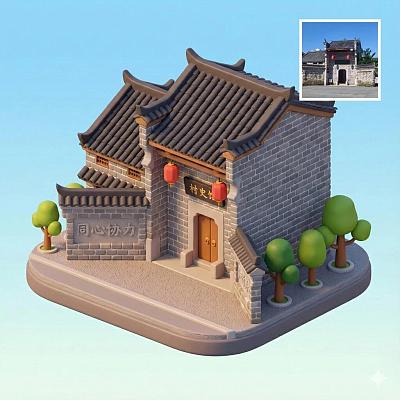 建筑转3D手办
