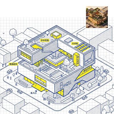 建筑方案线稿风表达