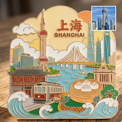 城市冰箱贴制作