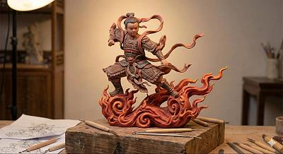 3D粘土雕塑风格人物模型