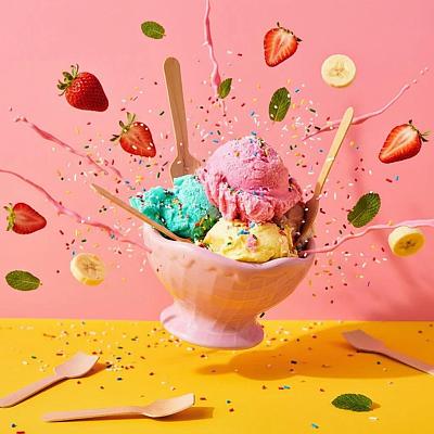 冰淇淋爆炸甜品广告
