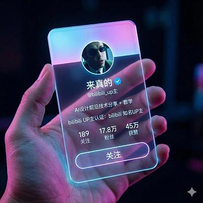 赛博朋克个人社交媒体卡片