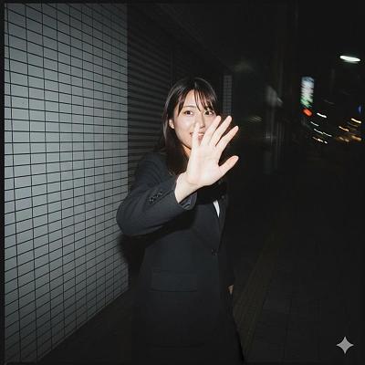 夜街抓拍：匆忙挥手的都市瞬间