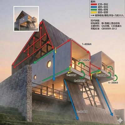 建筑结构受力分析图