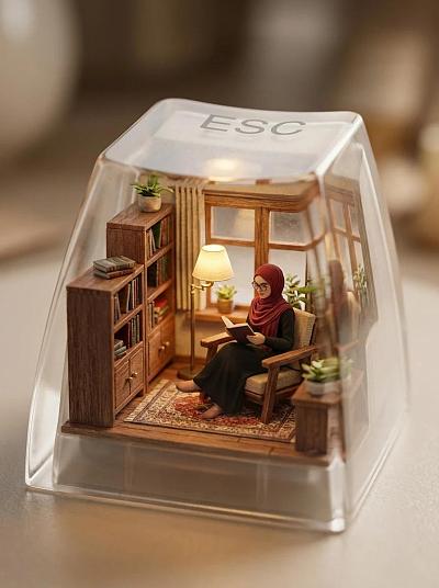 ESC键内微型阅读空间