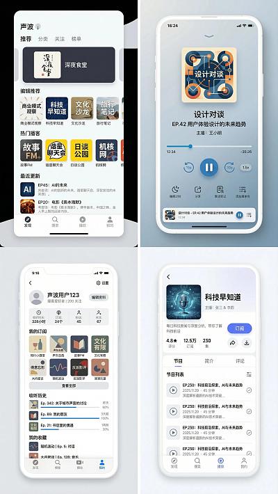 播客应用原型设计