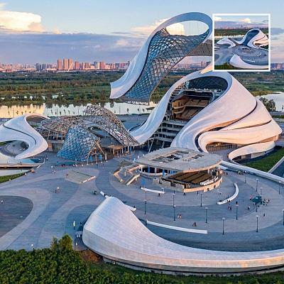 建筑照片结构爆炸图