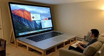 巨型MacBook创意展示