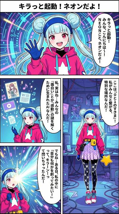 AI少女霓虹的启动宣言