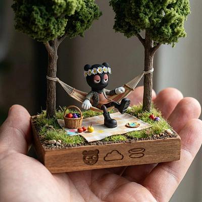 微型场景手作摆件展示