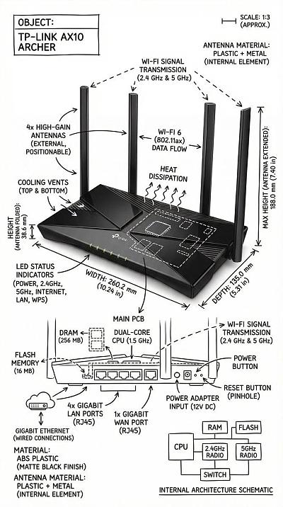 TP-Link AX10路由器技术解析图