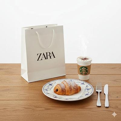 ZARA购物后咖啡时光