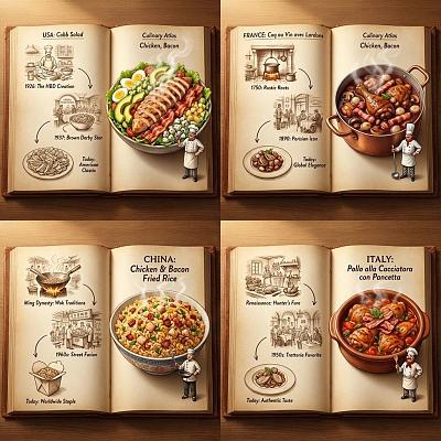 鸡肉培根全球美食图鉴