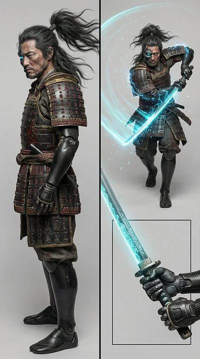 未来武士战士配碳纤维义肢