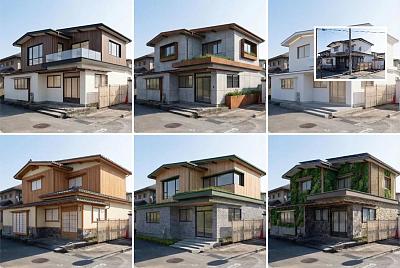 建筑立面改造多方案