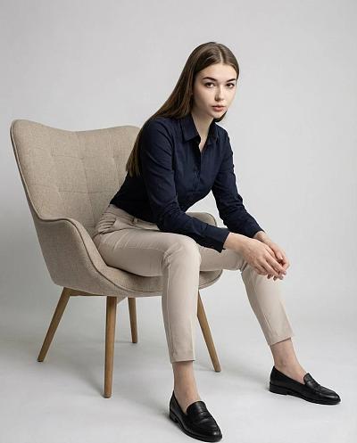 高定时尚写真：精准还原女性肖像与姿态