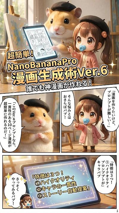 NanoBananaPro漫画生成术Ver.6：一键生成10