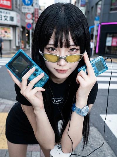 Y2K东京街头时尚写真
