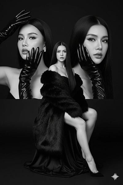 黑金时尚大片：冷艳女王风