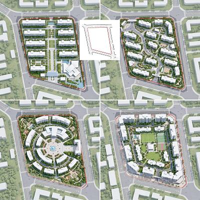 设计用地【强排】 多方案生成