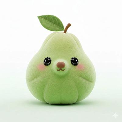 萌趣水果拟人化3D毛绒玩偶设计模板