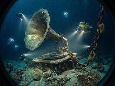 深海沉没珍宝探索场景生成器