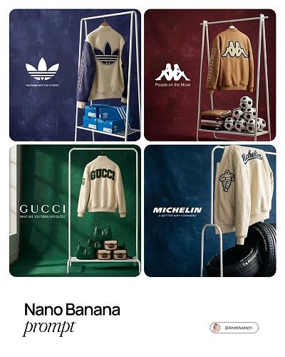 潮流品牌展厅静物摄影提示词