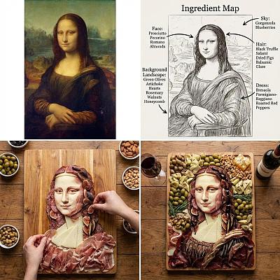 名画美食拼盘创作指南