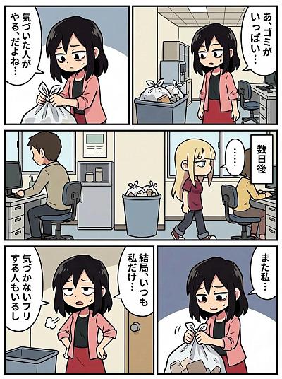 职场“谁注意到了谁就做”的潜规则漫画