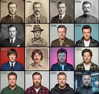 百年穿越影集：一人演绎时代变迁