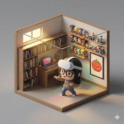 虚拟现实书房场景建模