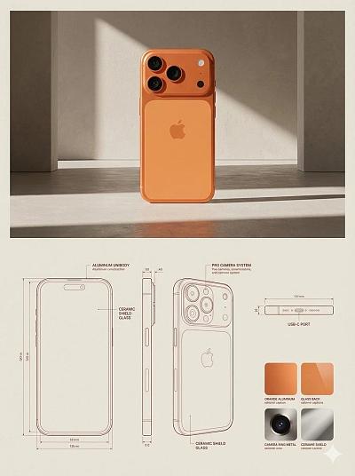 橙色iPhone产品设计图鉴