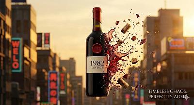1982年份酒广告视觉