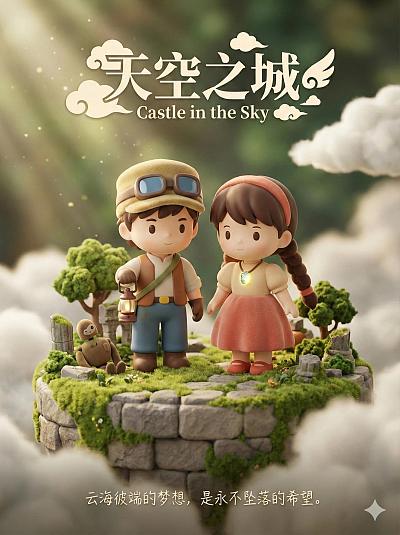 可爱玩偶风电影海报设计