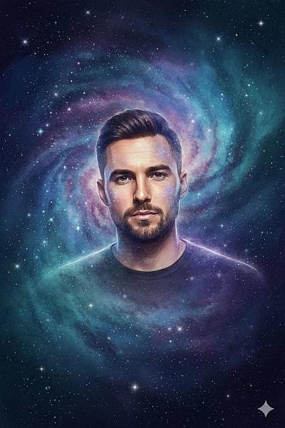 星空水彩肖像生成：保留人脸细节，融合星云纹理
