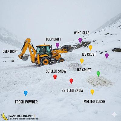 雪地作业类型标注图