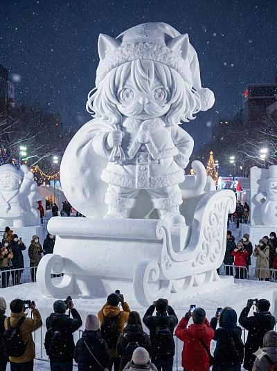 生成一个雪像图像
