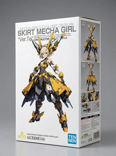 机娘模型包装盒设计展示