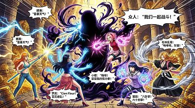 多角色串场漫画